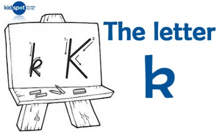 How to write: The letter k